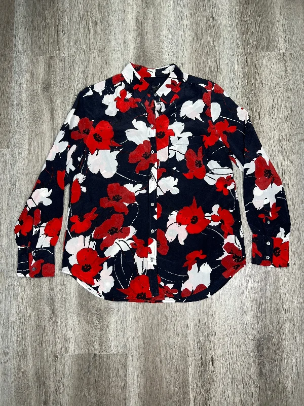 Floral Print Blouse Long Sleeve J. Crew, Size M