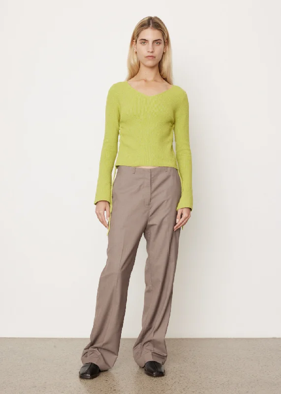 Saint Cropped Gathered Knit